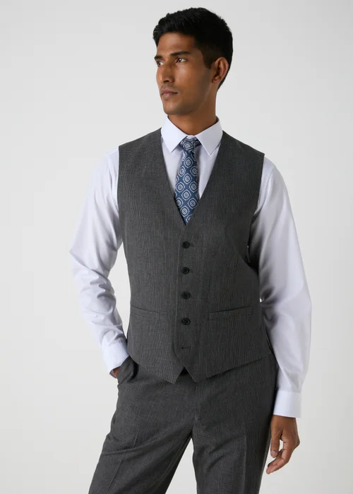 Taylor & Wright Hardwick Charcoal Waistcoat - Small Image 4