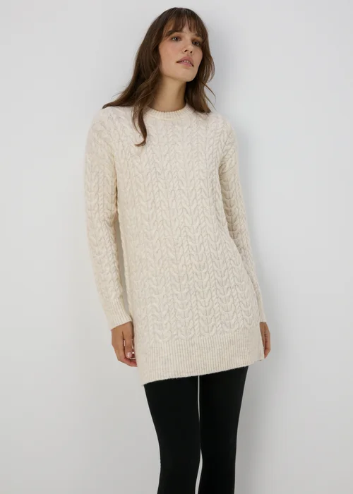 Cream Cable Tunic - XS Image 1