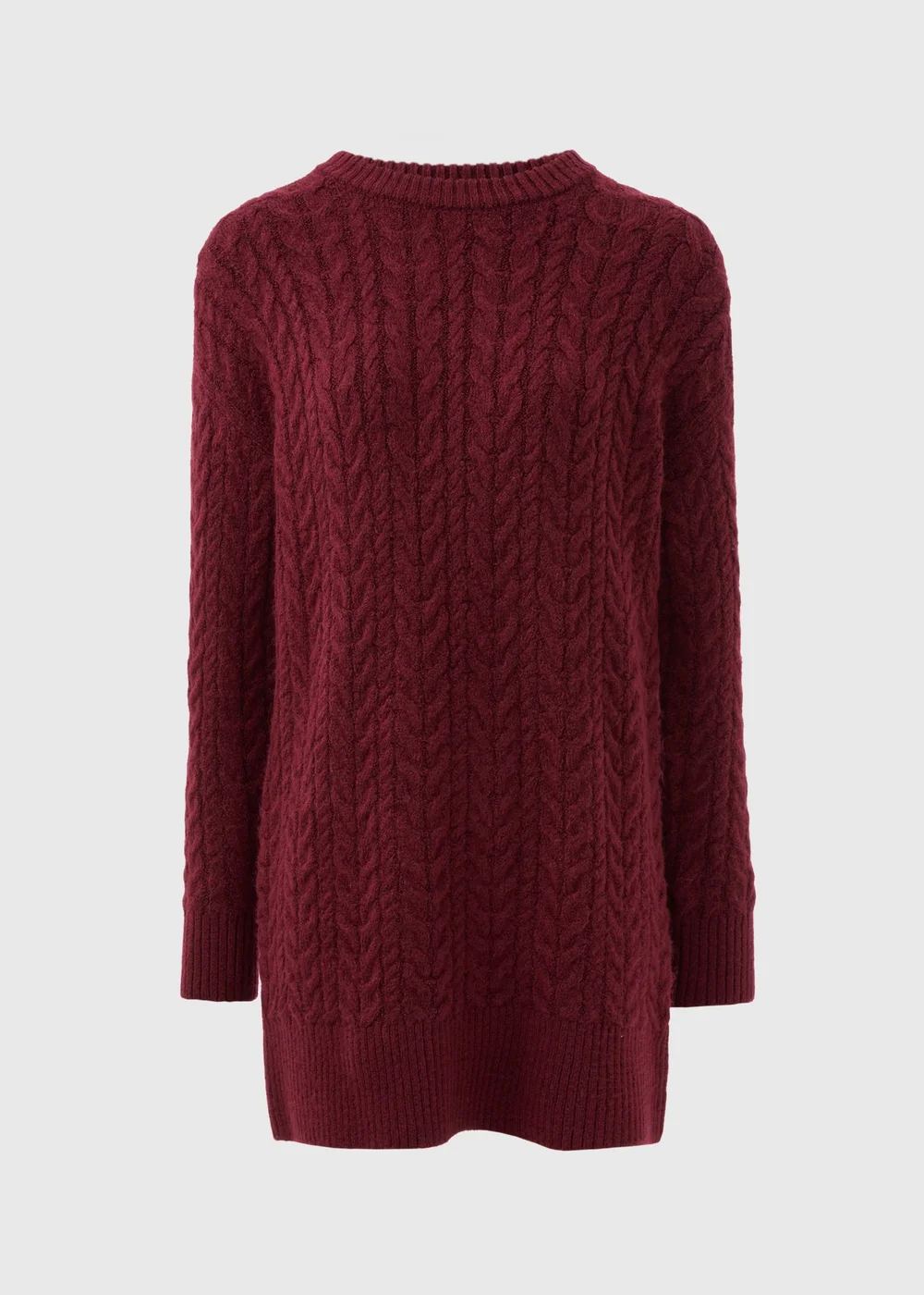 Burgundy Cable Tunic - XS Image 4