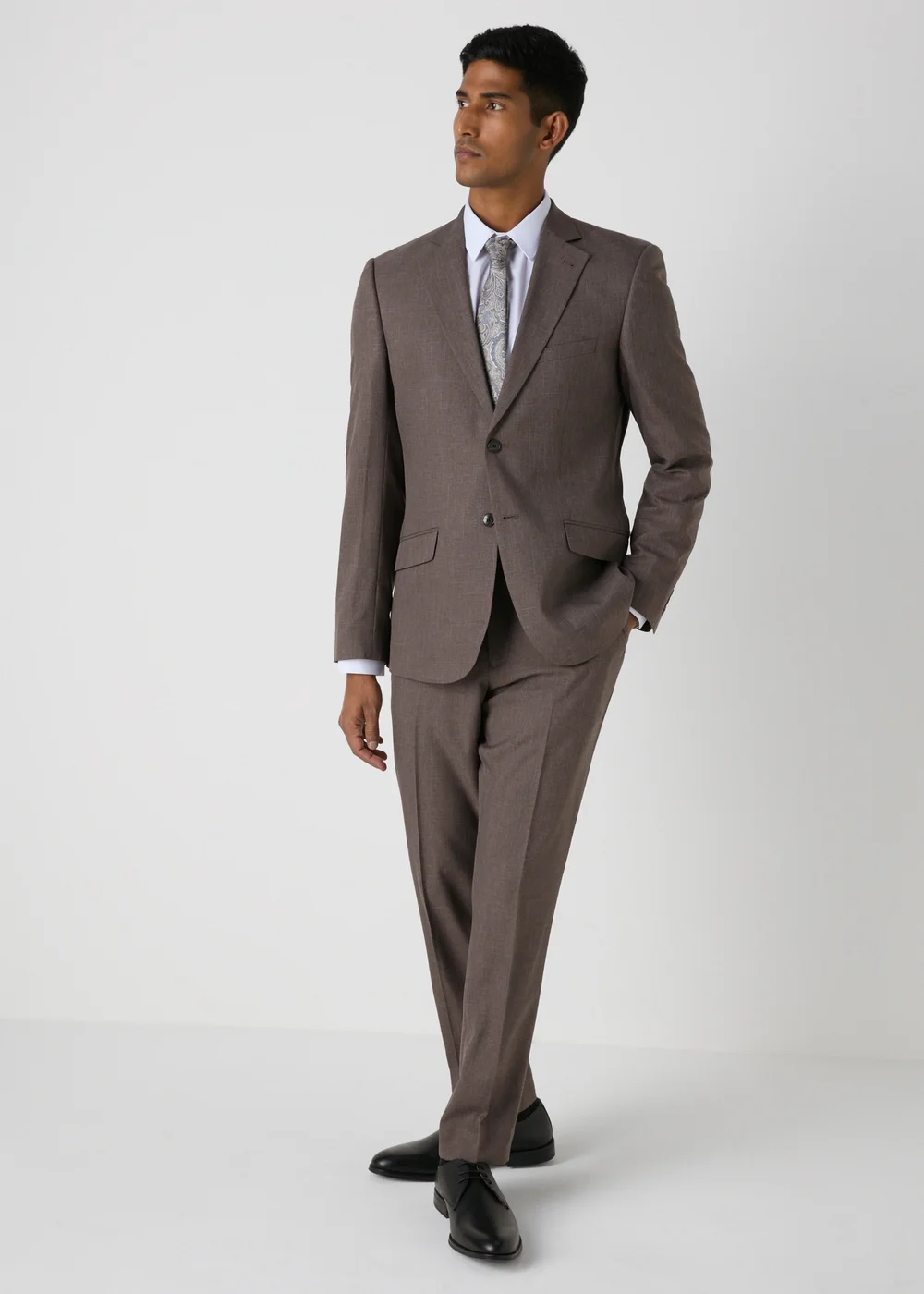 Taylor & Wright Wentworth Brown Slim Fit Suit Jacket - 36 Chest Regular Image 4