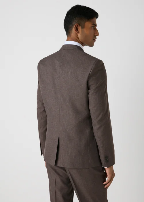 Taylor & Wright Wentworth Brown Slim Fit Suit Jacket - 36 Chest Regular Image 2