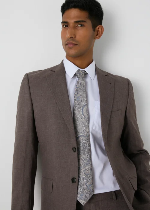 Taylor & Wright Wentworth Brown Slim Fit Suit Jacket - 36 Chest Regular Image 3