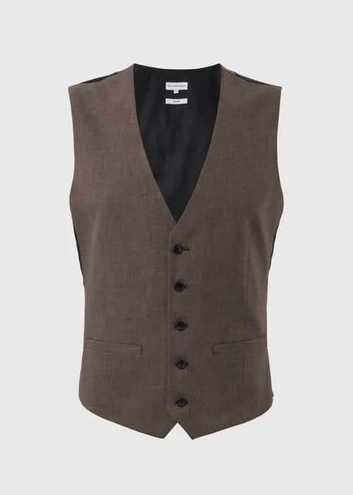 Taylor & Wright Wentworth Brown Waistcoat - Small Image 5