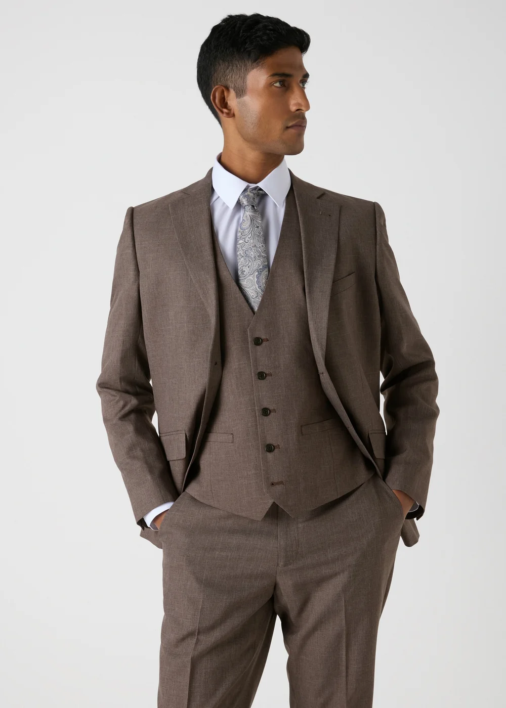 Taylor & Wright Wentworth Brown Waistcoat - Small Image 4