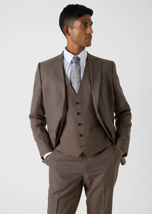 Taylor & Wright Wentworth Brown Waistcoat - Small Image 4