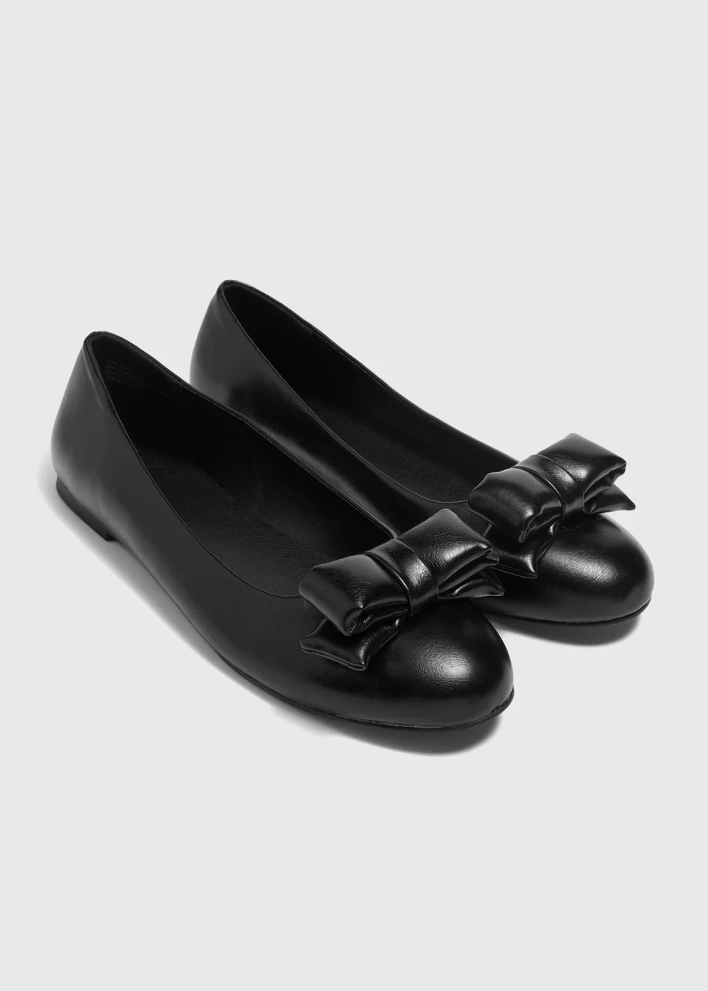 Black Bow Ballet Flats - Size 3 Image 1