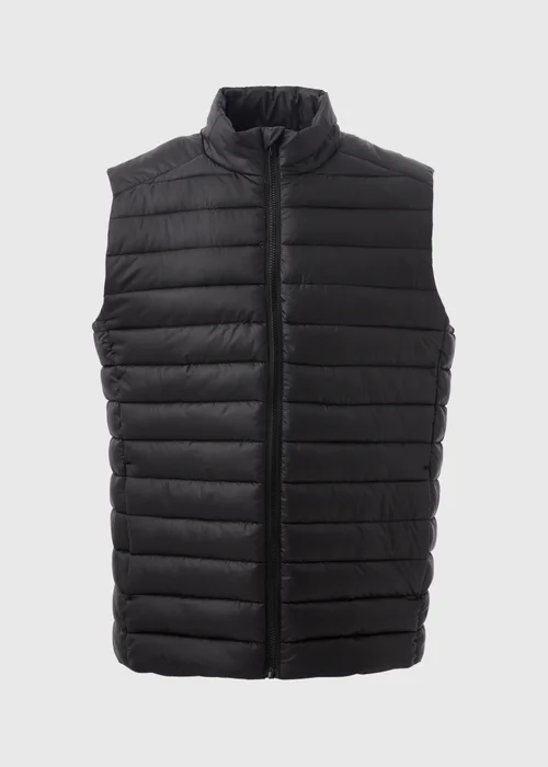 Black Puffer Gilet - S Image 5