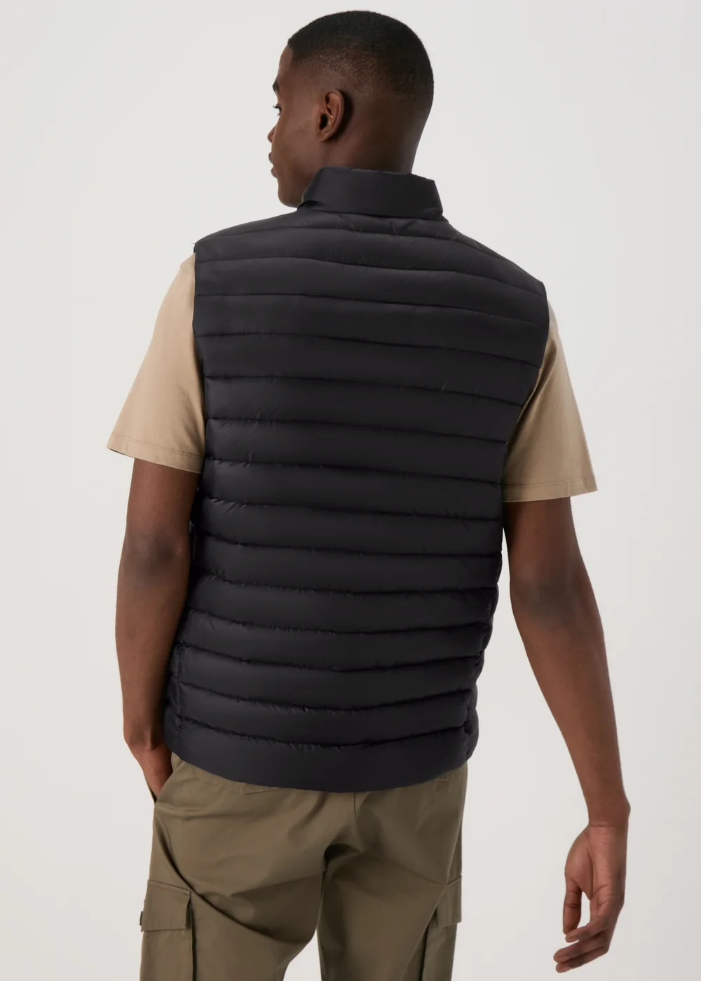 Black Puffer Gilet - S Image 2