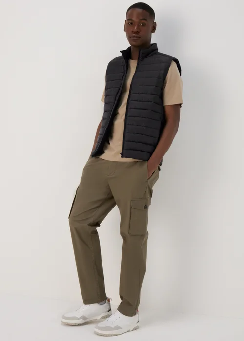 Black Puffer Gilet - S Image 4