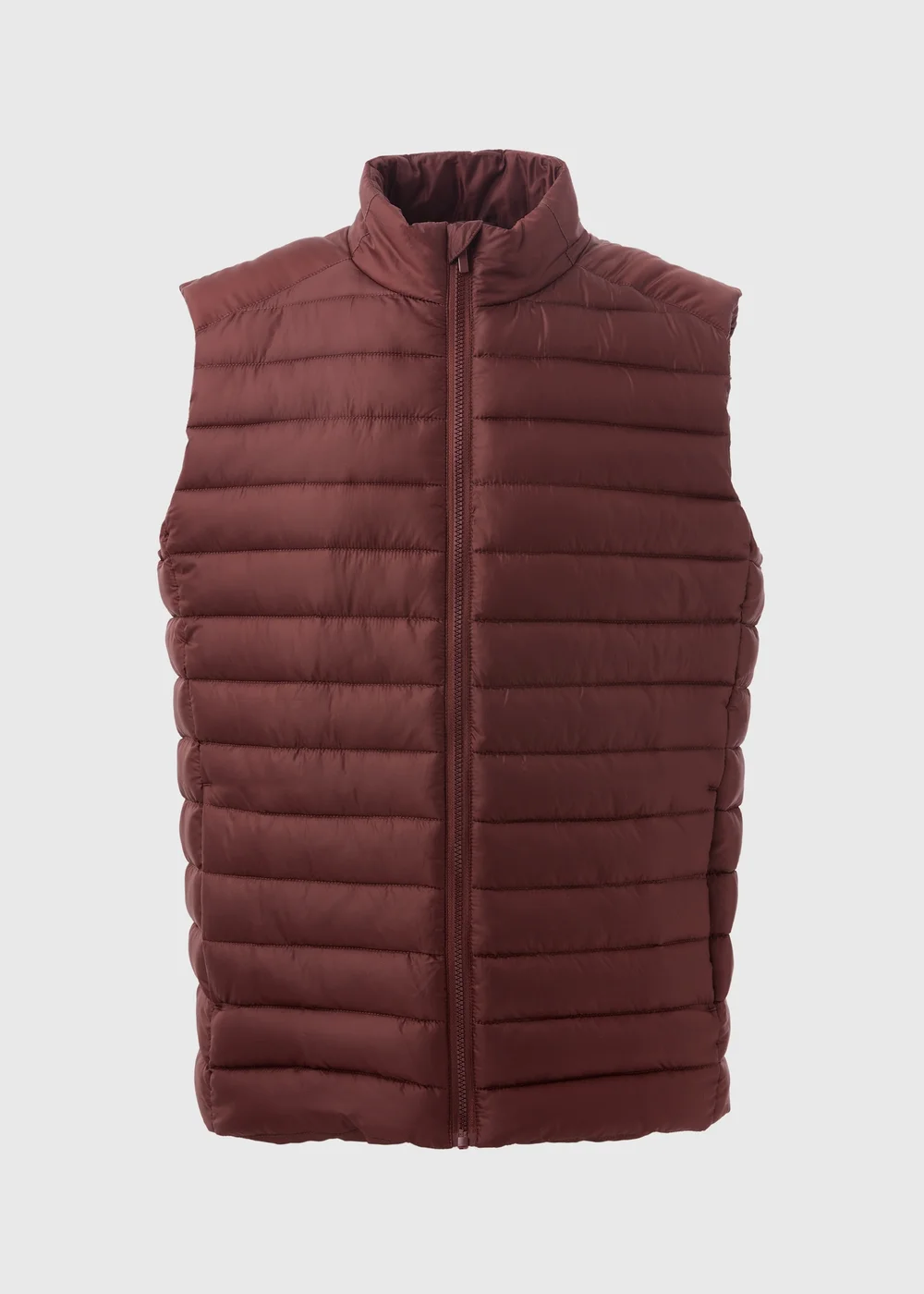 Burgundy Puffer Gilet - S Image 5