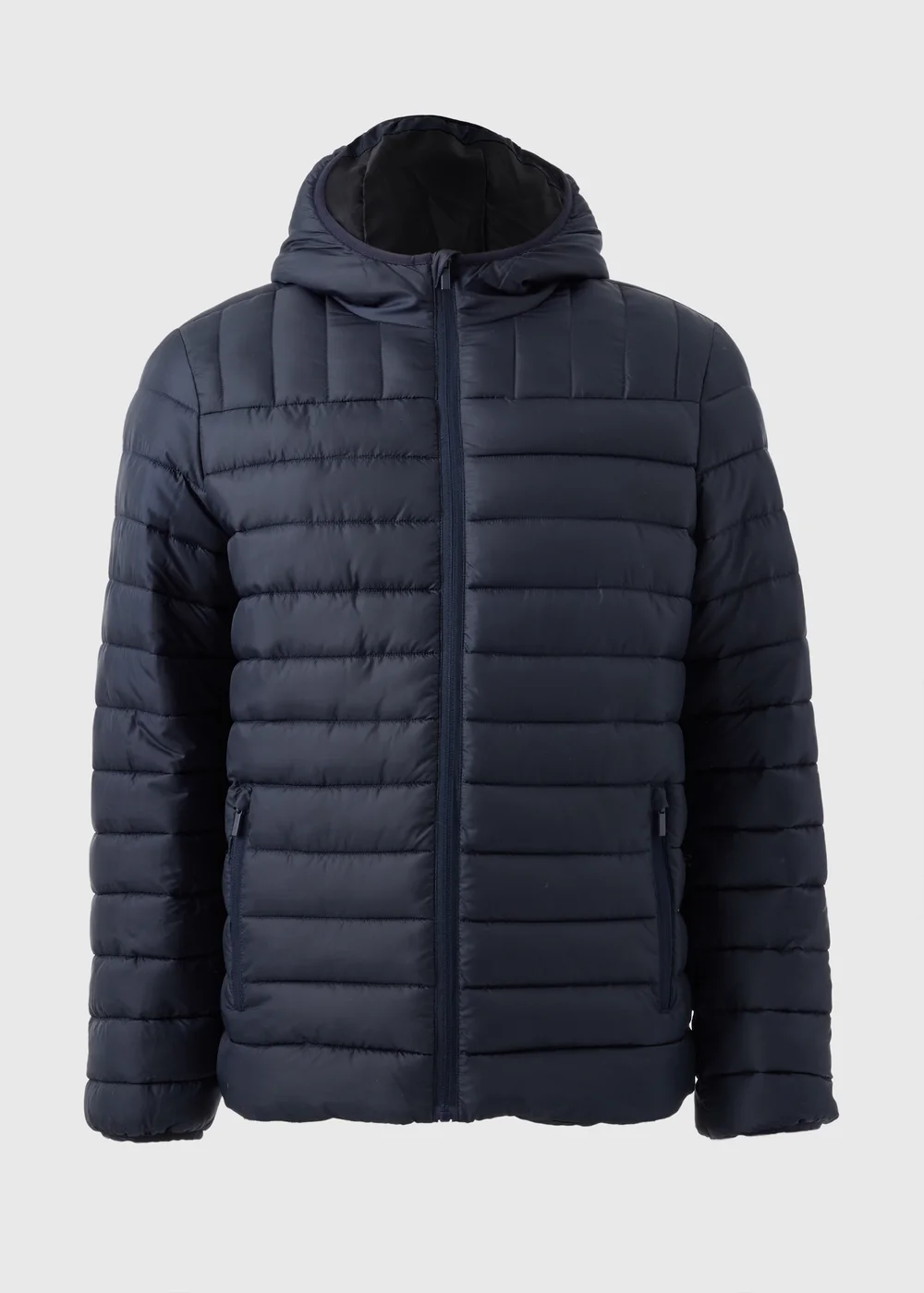 Navy Hooded Padded Jacket - S Image 3