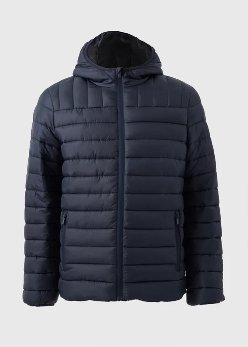 Navy Hooded Padded Jacket - S Image 3
