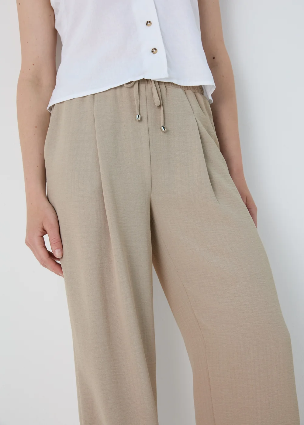 Stone Airflow Crop Leg Trousers - 8 Image 3