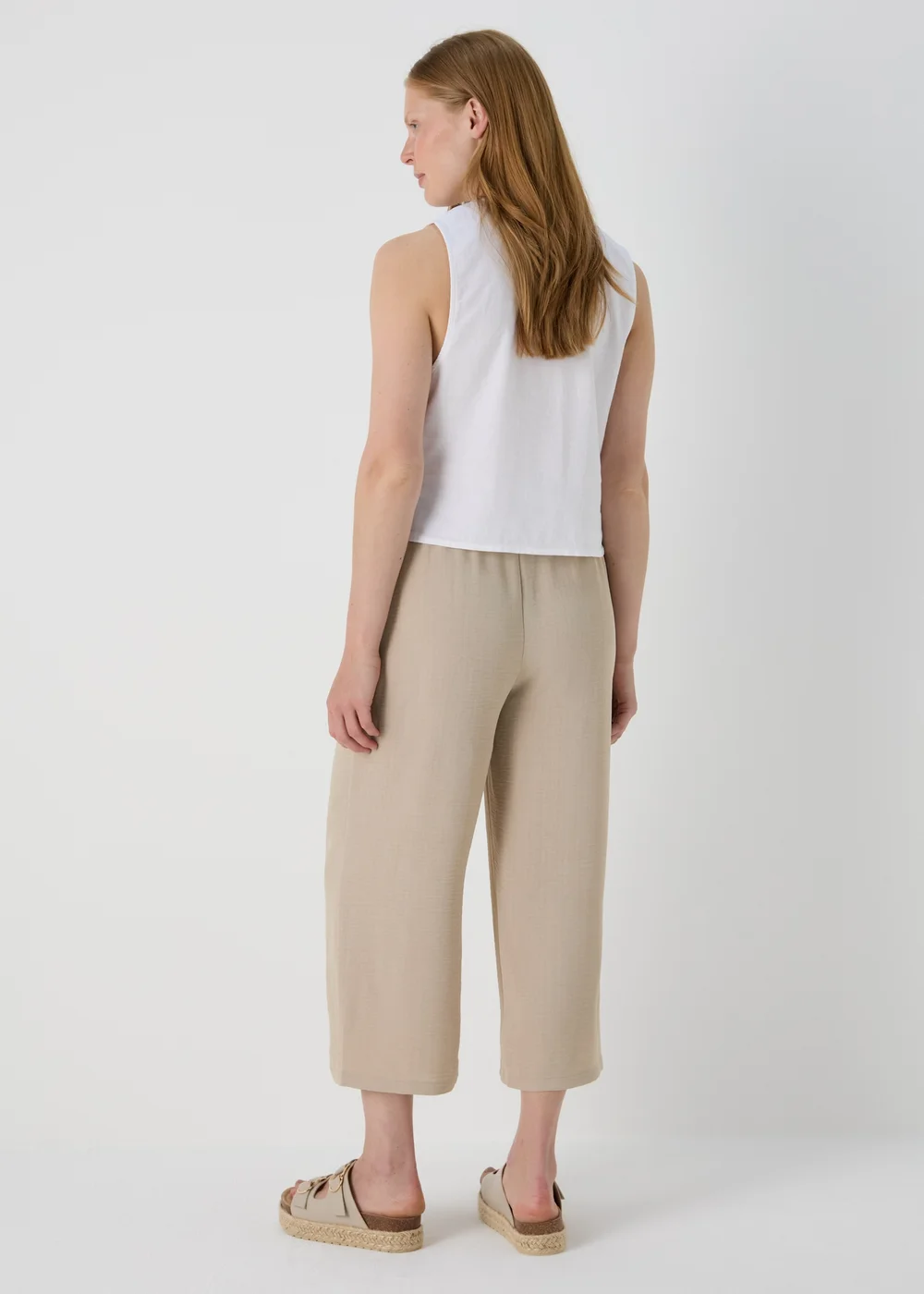 Stone Airflow Crop Leg Trousers - 8 Image 2