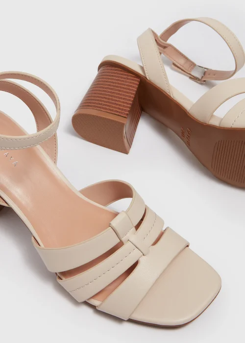 Stone Low Block Heels - 3 Image 2