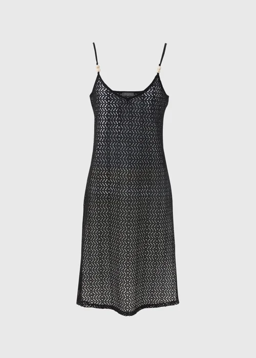 Black Crochet Mini Dress - XS Image 4