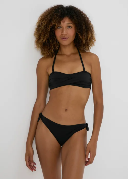 Black Twisted Bikini Top - 6 Image 1