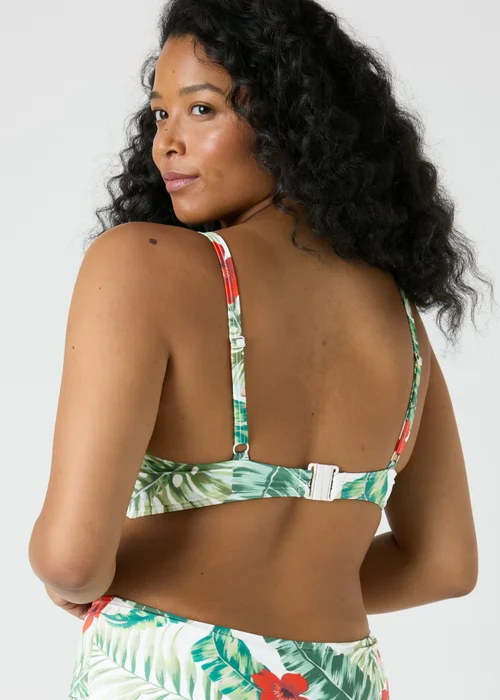 Multicolour Floral Underwired Bikini Top - 34DD Image 2