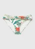 Tropical Leaf Print Twisted Bikini Bottoms - Size 8 Image 3