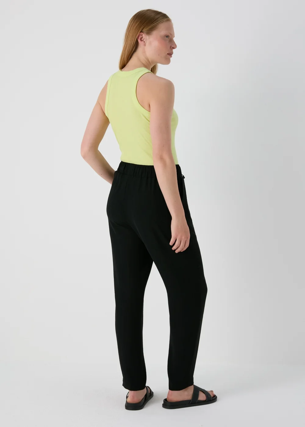 Black Airflow Tapered Trousers - 8 Image 2