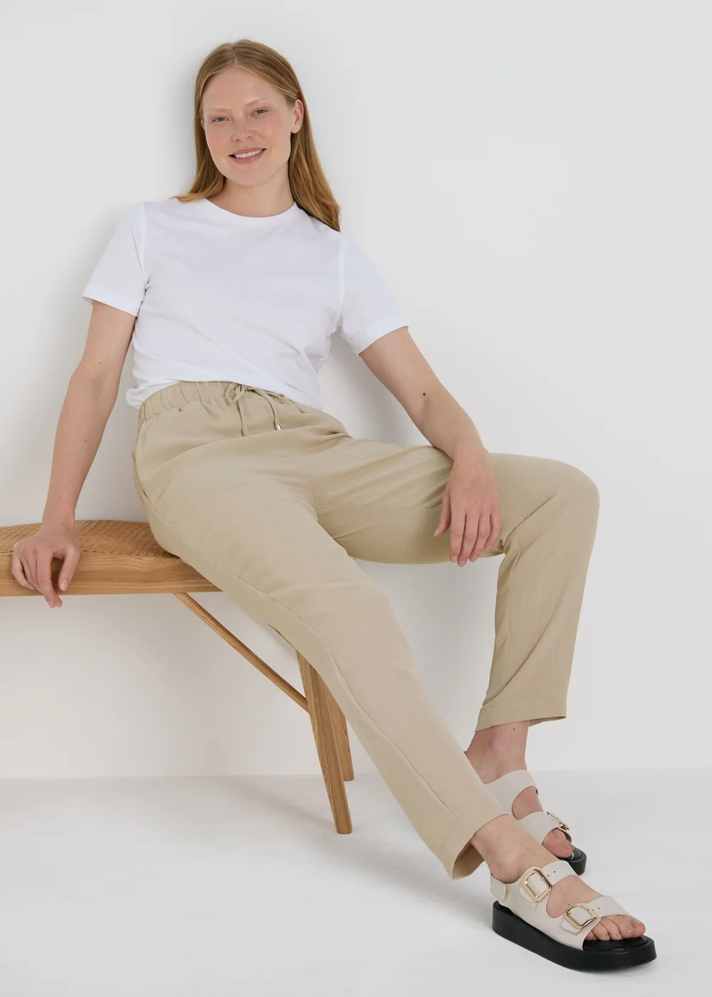 Stone Airflow Tapered Trousers - 8 Image 1