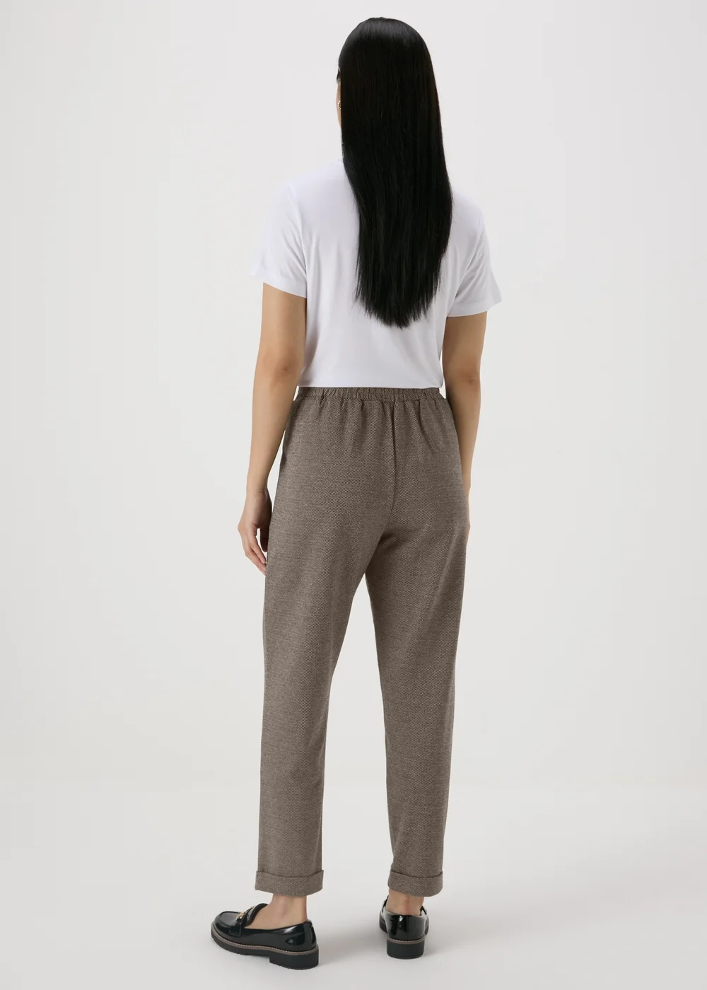 Brown Ponte Straight Leg Trousers - 8 Image 2