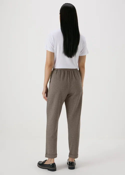 Brown Ponte Straight Leg Trousers - 8 Image 2