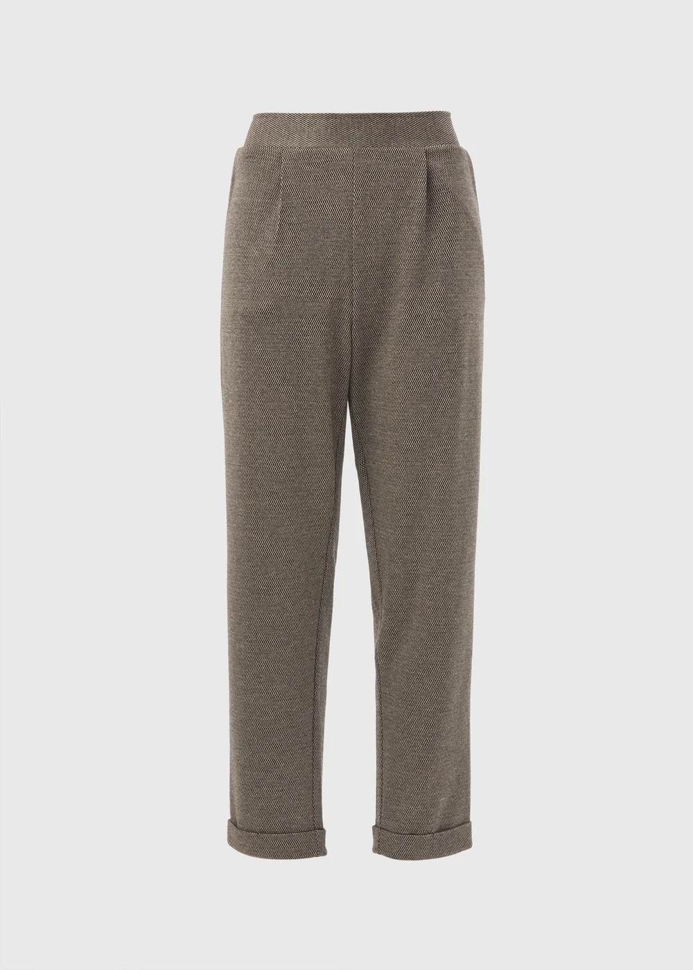 Brown Ponte Straight Leg Trousers - 8 Image 5