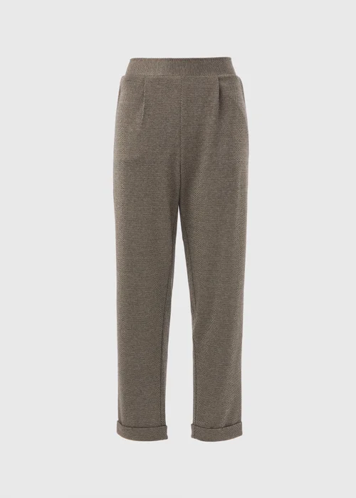 Brown Ponte Straight Leg Trousers - 8 Image 5