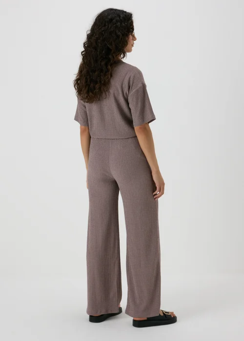 Taupe Textured Co Ord Trousers - 8 Image 2