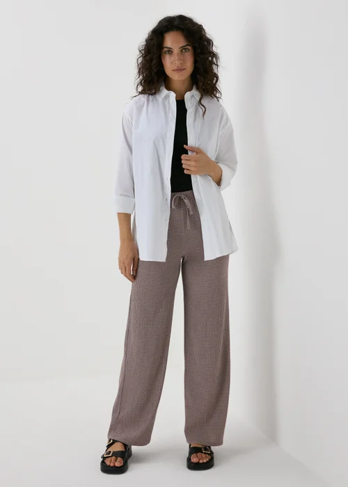 Taupe Textured Co Ord Trousers - 8 Image 4