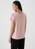 Et Vous Pink Patterned T-Shirt - Size 8 Image 2