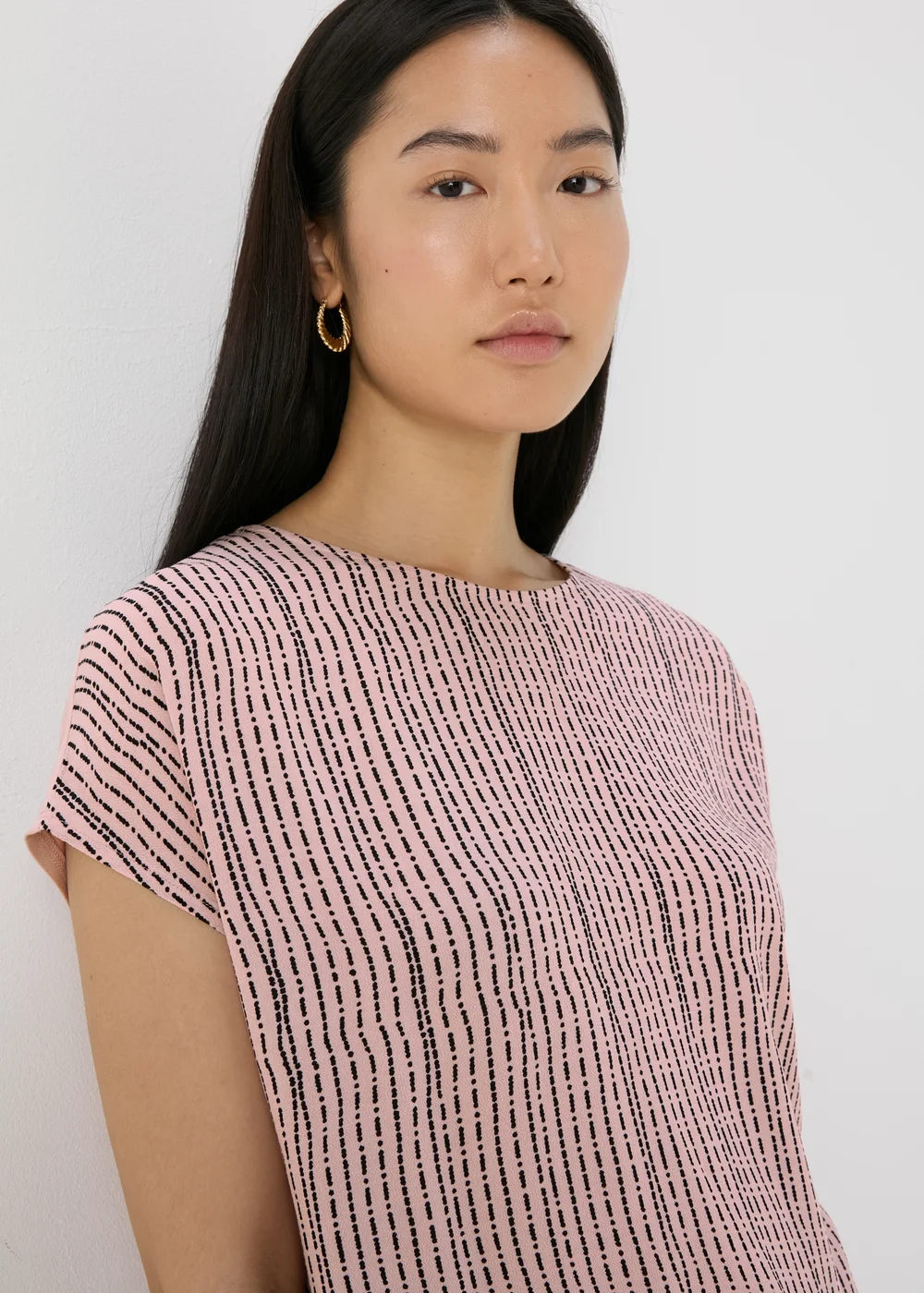 Et Vous Pink Patterned T-Shirt - Size 8 Image 3