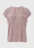 Et Vous Pink Patterned T-Shirt - Size 8 Image 5