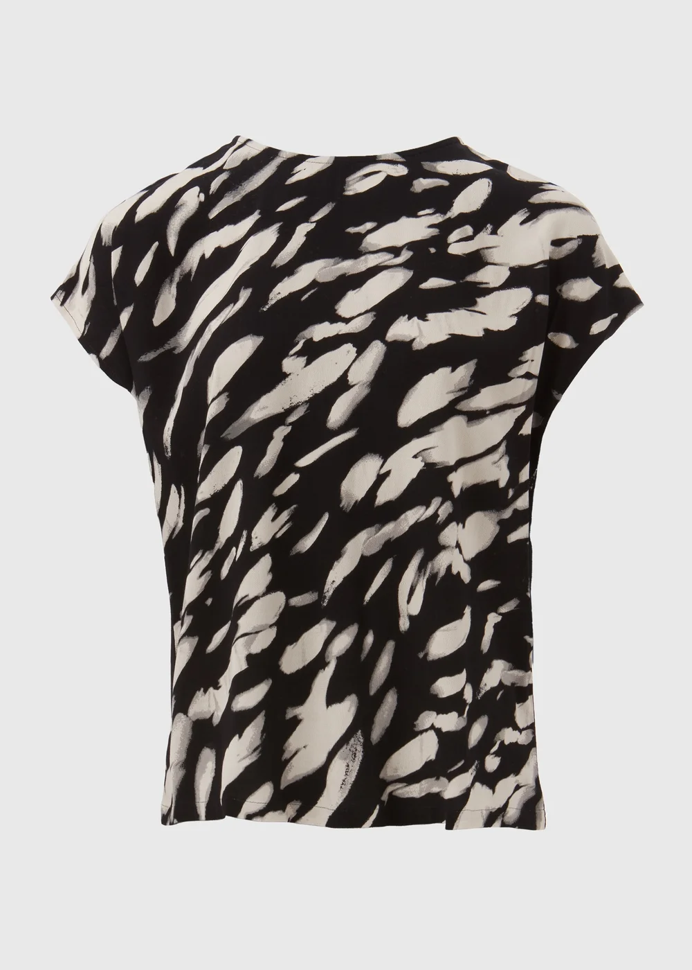 Et Vous Black Brush Print T-Shirt - 8 Image 5