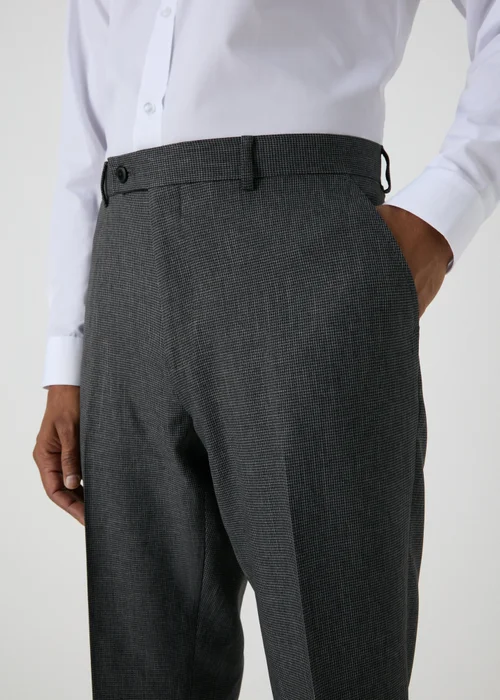 Taylor & Wright Hardwick Charcoal Slim Fit Trousers - 30 Waist 29 Leg Image 1