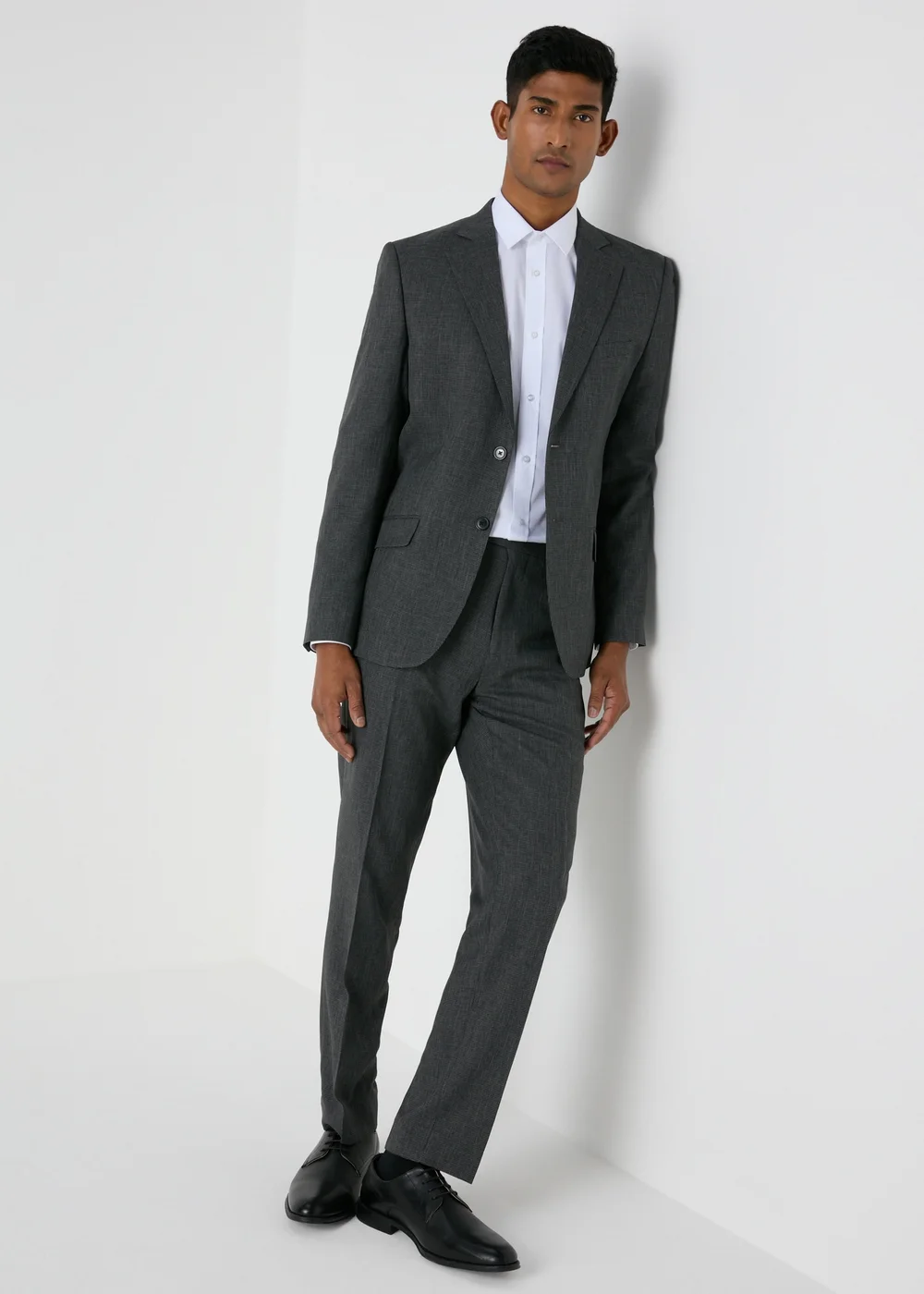 Taylor & Wright Hardwick Charcoal Slim Fit Trousers - 30 Waist 29 Leg Image 2