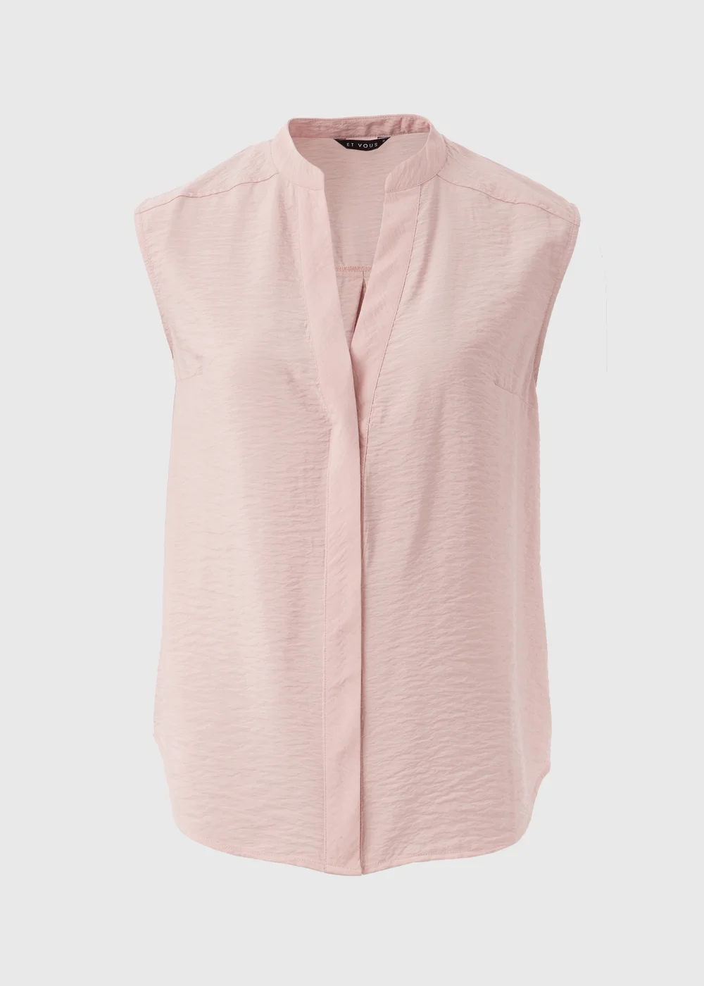 Et Vous Pink Airflow Sleeveless Shirt - 8 Image 5