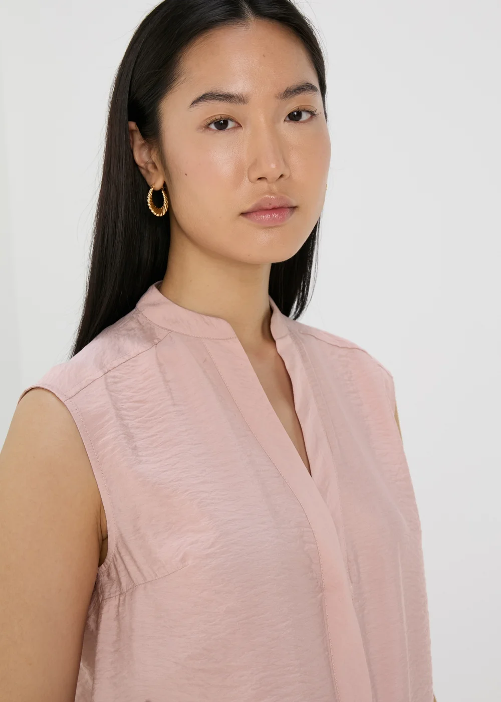 Et Vous Pink Airflow Sleeveless Shirt - 8 Image 3