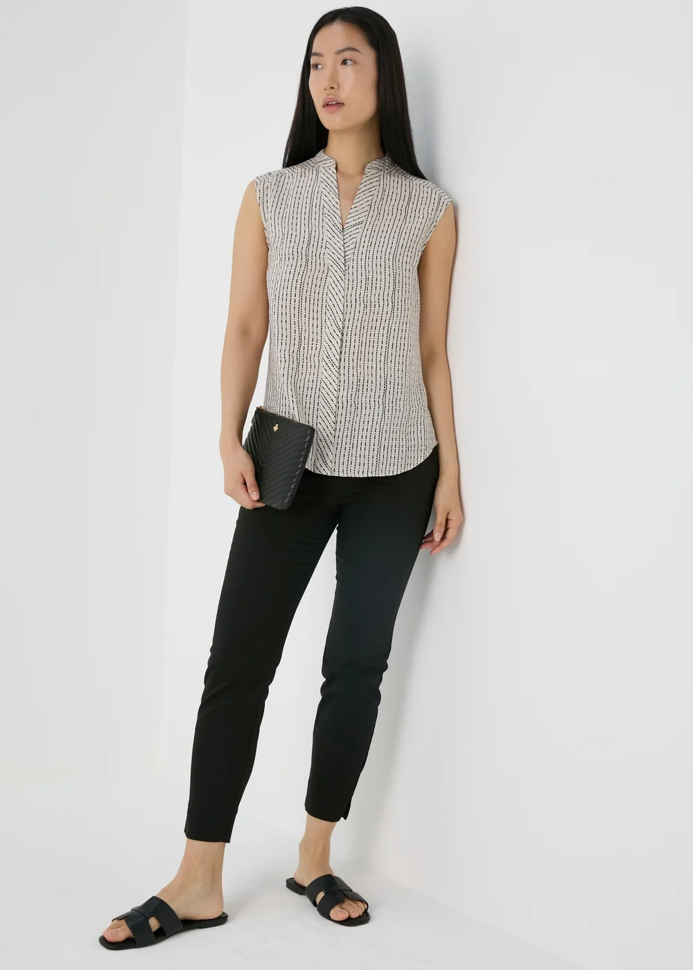 Et Vous Beige Airflow Sleeveless Shirt - 8 Image 4