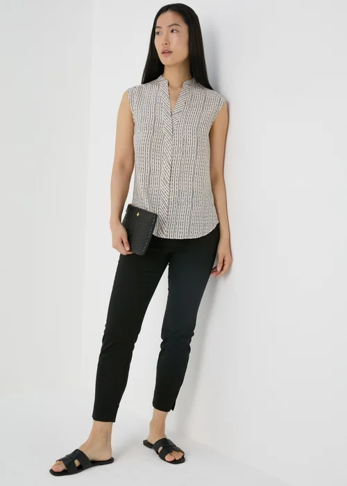 Et Vous Beige Airflow Sleeveless Shirt - 8 Image 4