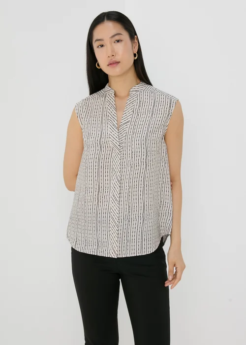Et Vous Beige Airflow Sleeveless Shirt - 8 Image 1