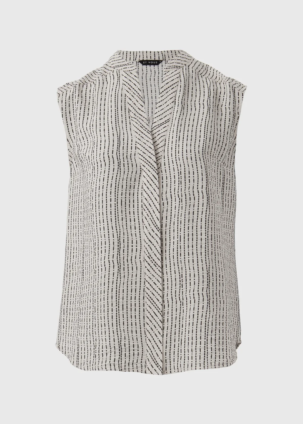 Et Vous Beige Airflow Sleeveless Shirt - 8 Image 5