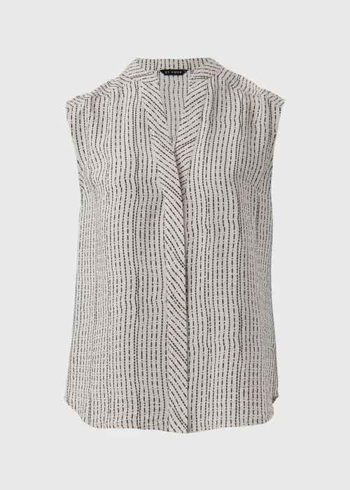Et Vous Beige Airflow Sleeveless Shirt - 8 Image 5