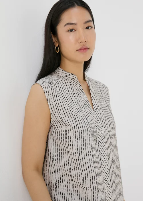 Et Vous Beige Airflow Sleeveless Shirt - 8 Image 3