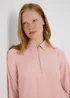 Et Vous Pink Zip Up Blouse - Size 8 Image 1