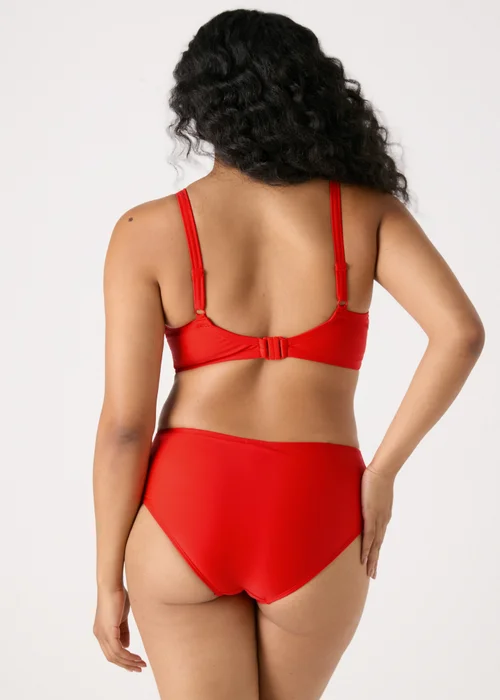 Red High Leg Bikini Bottoms - 6 Image 2