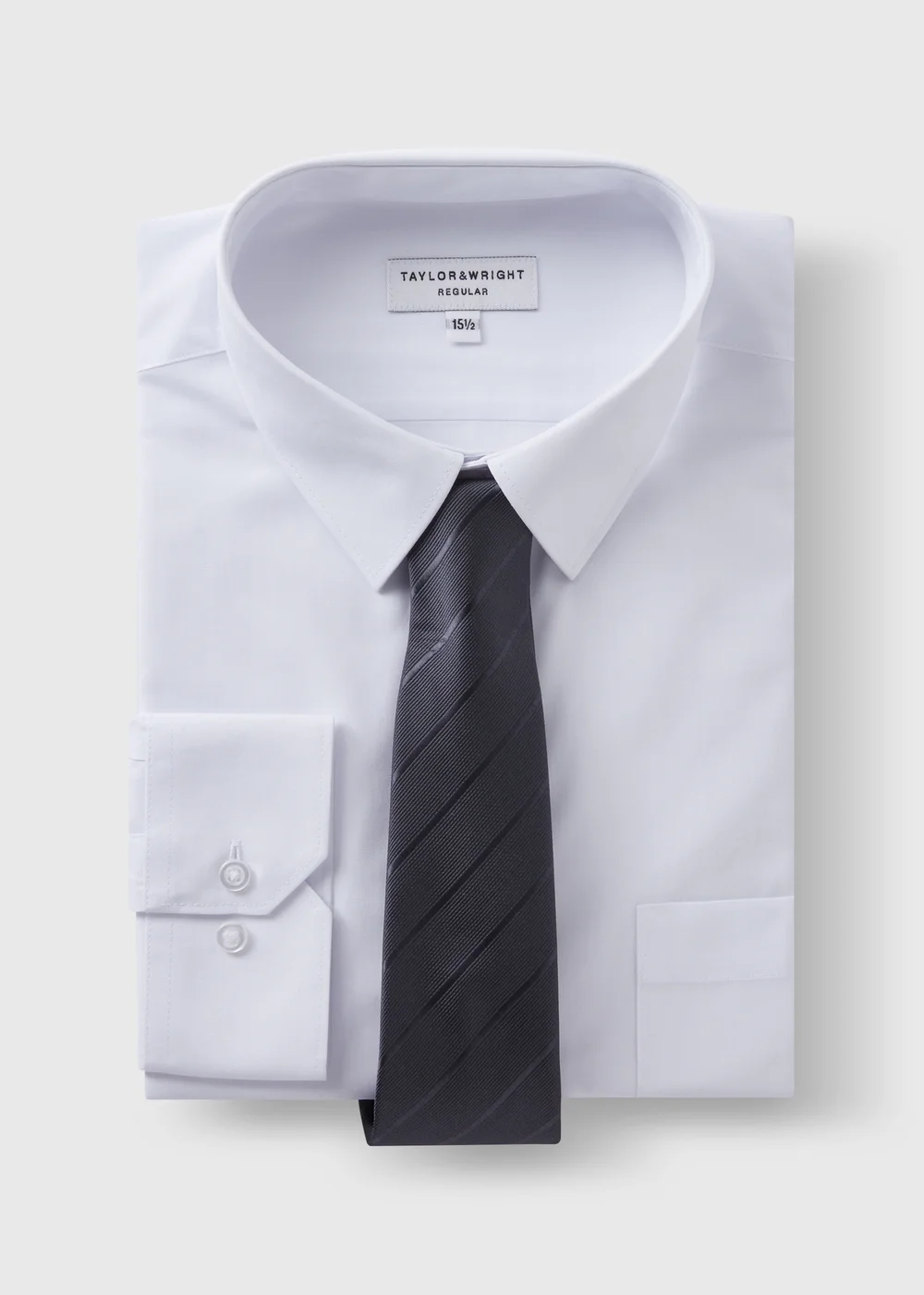 Taylor & Wright Regular Shirt & Tie Set - 15 Collar Image 5
