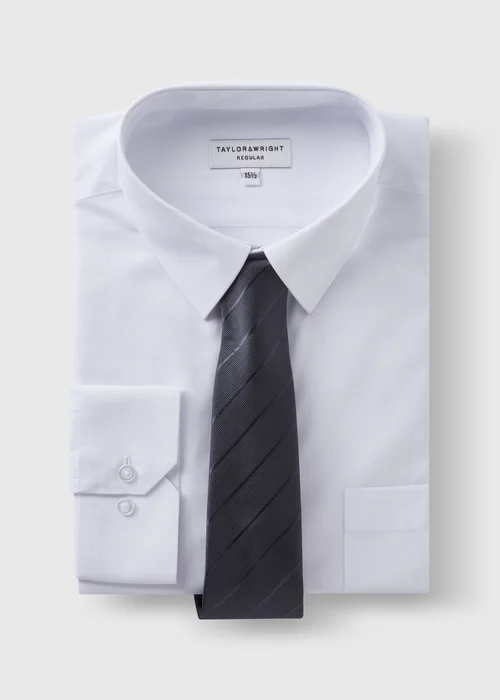Taylor & Wright Regular Shirt & Tie Set - 15 Collar Image 5