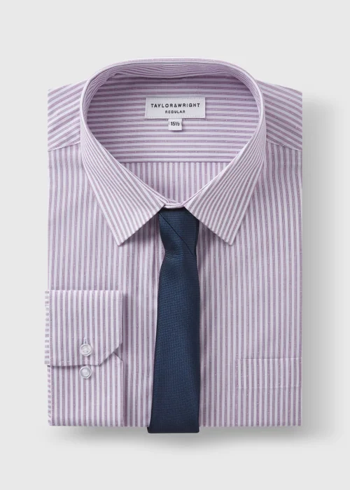 Taylor & Wright Regular Shirt & Tie Set - 15.5 Collar Image 5